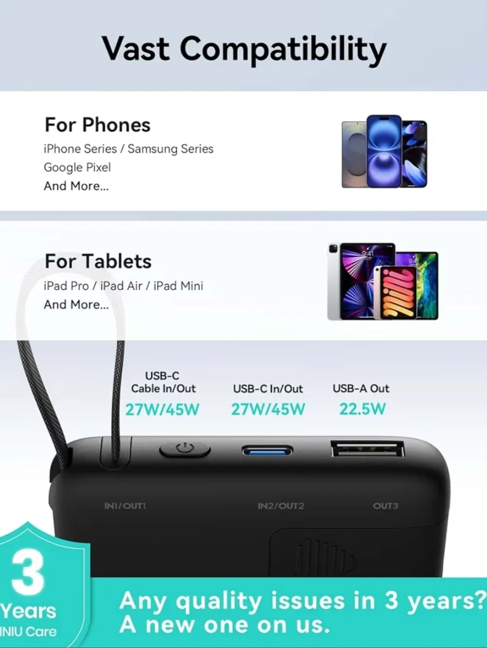 1000mAh Portable Power Bank